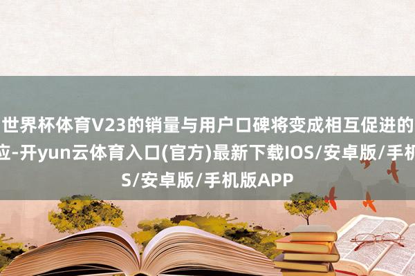 世界杯体育V23的销量与用户口碑将变成相互促进的裂变效应-开yun云体育入口(官方)最新下载IOS/安卓版/手机版APP